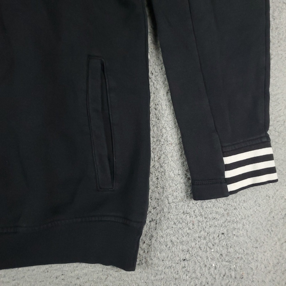Adidas Sweater Mens Size XL Black Casual 1/4 Zip Up Pullover Sweatshirt - Picture 4 of 8